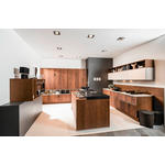 EINBAUKÜCHE   - Eichefarben/Weiß, Design, Holzwerkstoff - Dieter Knoll