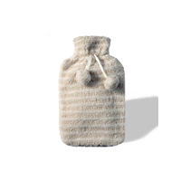 WÄRMFLASCHE  - Beige, LIFESTYLE, Kunststoff/Textil (20/32,7cm) - X-Mas