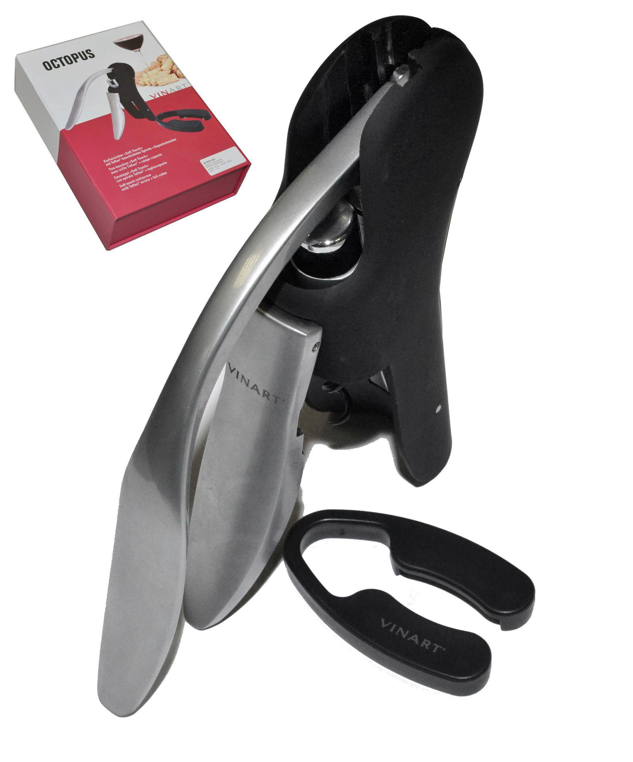 KORKENZIEHER - Schwarz, Basics, Kunststoff/Metall (16/6/22.5cm) - VINART