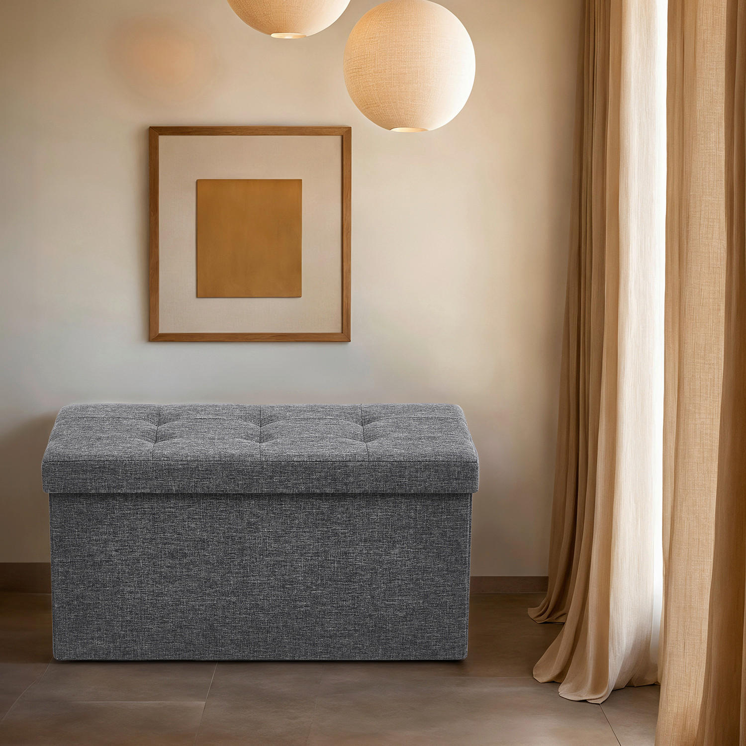 SITZBOX  - Grau, Basics, Textil (78/38/38cm)