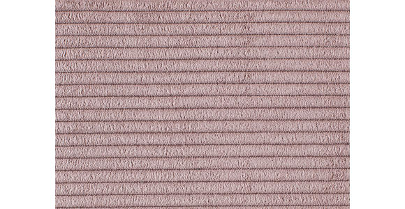 ECKSOFA Altrosa Feincord  - Schwarz/Altrosa, KONVENTIONELL, Textil/Metall (311/219cm) - Hom`in