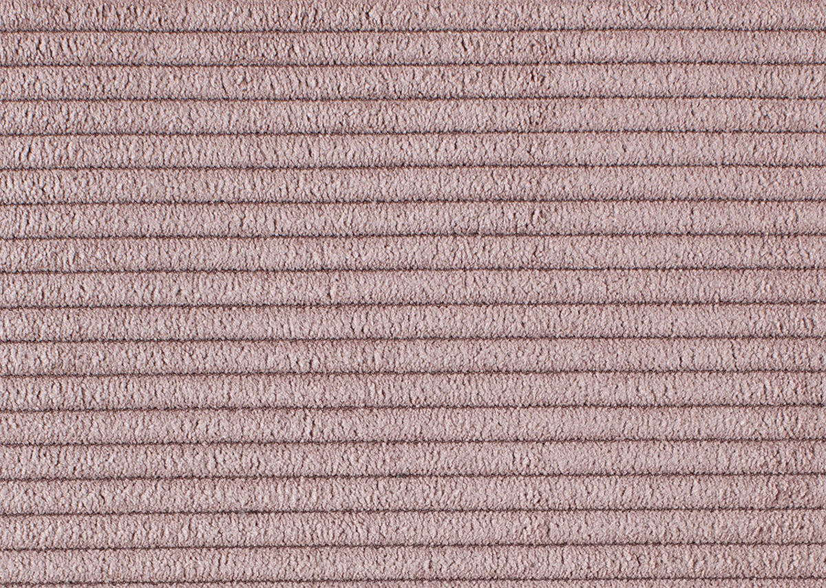 ECKSOFA in Feincord Altrosa  - Schwarz/Altrosa, Konventionell, Textil/Metall (219/311cm) - Hom`in