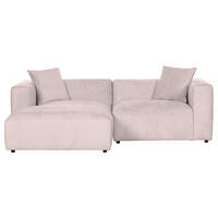ECKSOFA Rosa Chenille  - Creme/Schwarz, MODERN, Kunststoff/Textil (178/231cm) - Carryhome