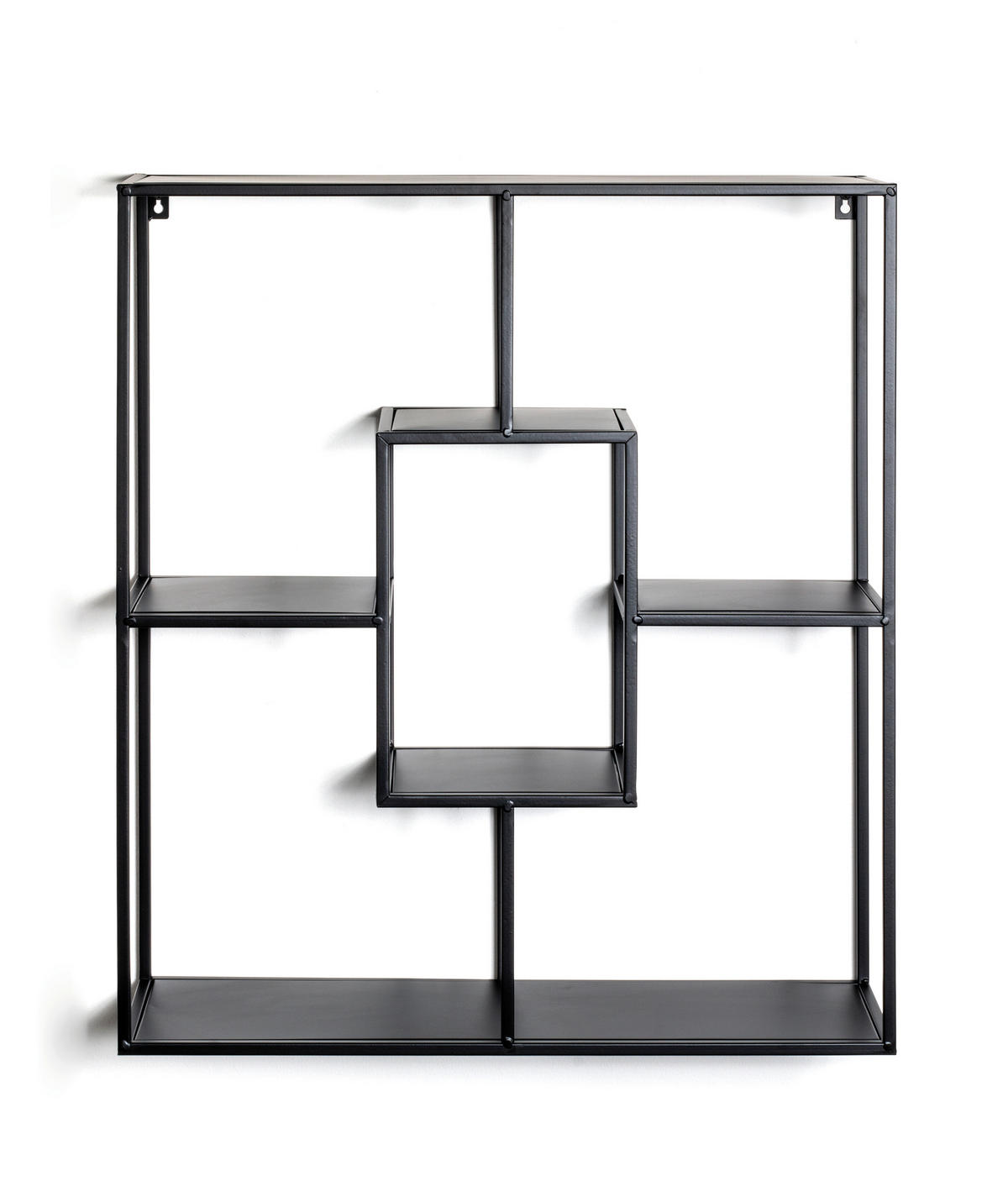 WANDREGAL 60/70/18 cm  - Schwarz, MODERN, Metall (60/70/18cm)