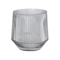 WINDLICHT - Grau, LIFESTYLE, Glas (14,3/14,3cm)
