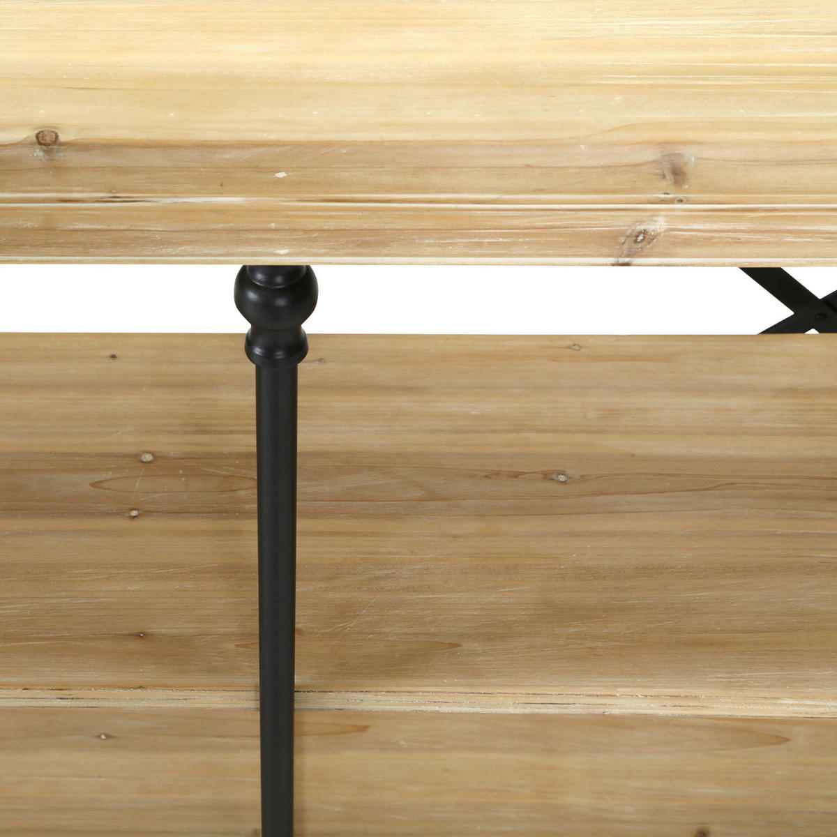 REGAL  162/86/43 cm Schwarz, Tannenholzfarben  - Tannenholzfarben/Schwarz, Design, Holz/Metall (162/86/43cm) - Landscape