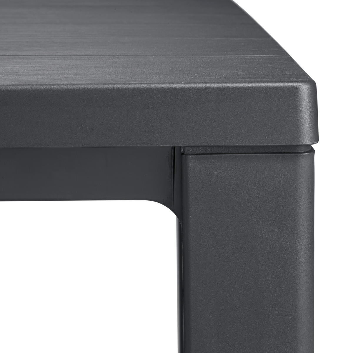 GARTENTISCH Kunststoff Graphitfarben rechteckig  - Graphitfarben, KONVENTIONELL, Kunststoff (147/90/74,5cm) - Keter