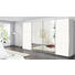 SCHWEBETÜRENSCHRANK in Weiß - Alufarben/Weiß, Design, Glas/Holzwerkstoff (400/236/68cm) - Hom`in SCHWEBETÜRENSCHRANK in Weiß - Alufarben/Weiß, Design, Glas/Holzwerkstoff (400/236/68cm) - Hom`in
