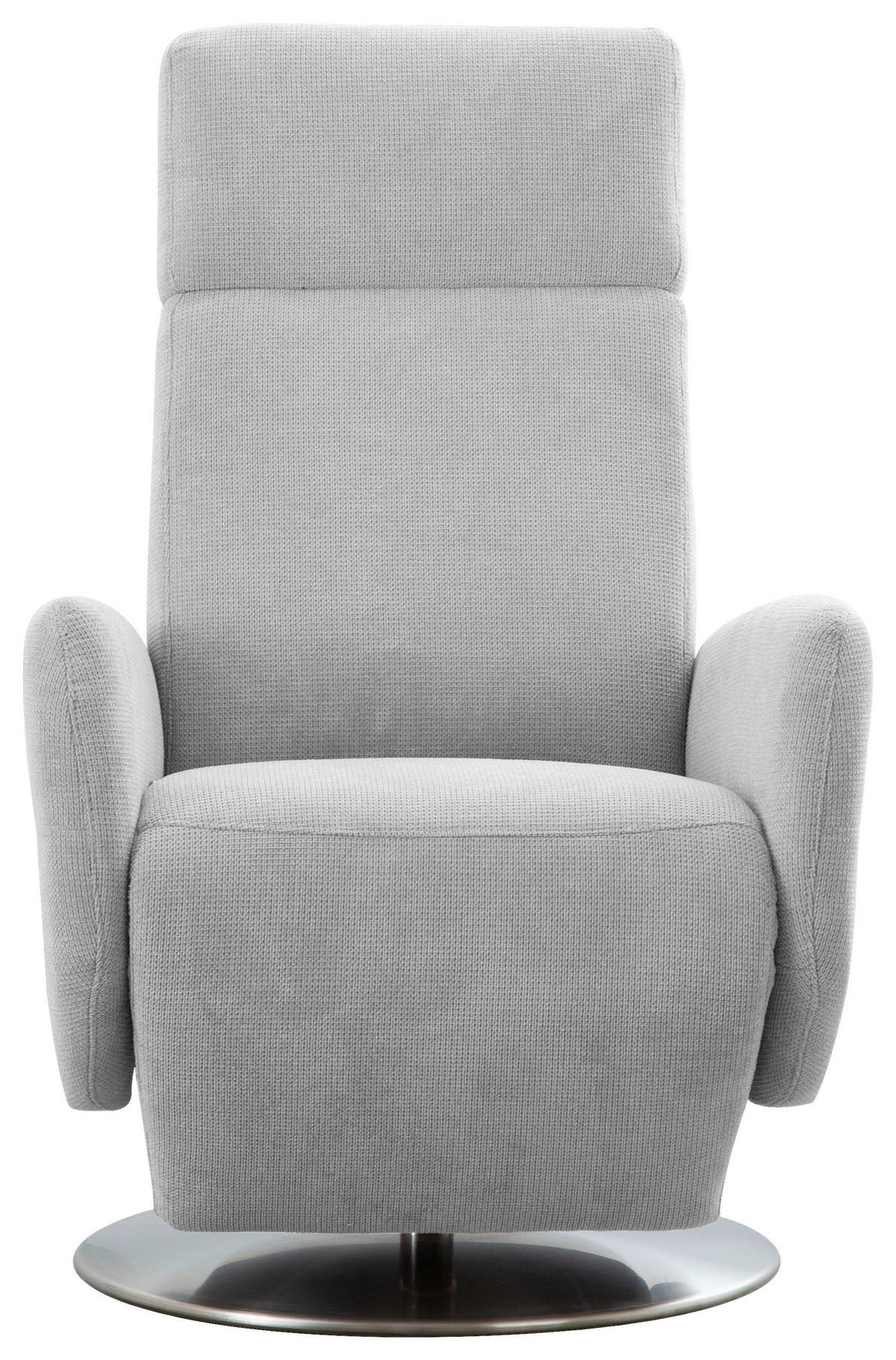 RELAXAČNÉ KRESLO, textil, svetlosivá - svetlosivá/chrómová, Konventionell, kov/textil (71/110/82cm) - Sit & More