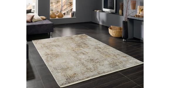 VINTAGE-TEPPICH 67/130 cm Avignon Goldfarben, Beige - Beige/Goldfarben, Design, Textil (67/130cm) - Dieter Knoll