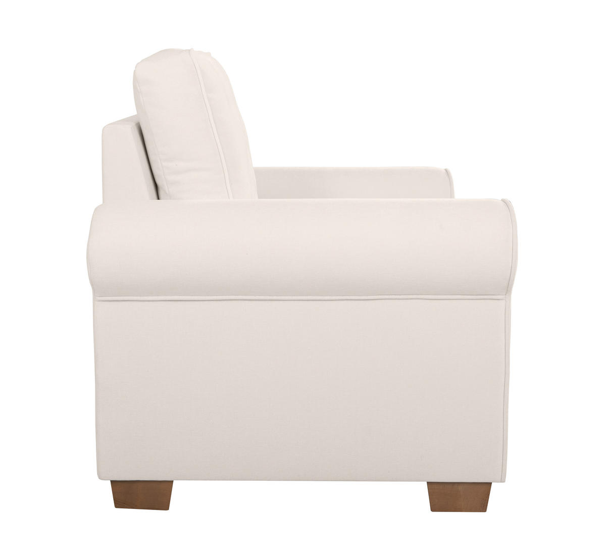 SESSEL in Creme  - Buchefarben/Creme, Design, Holz/Textil (93/89/82cm) - MID.YOU