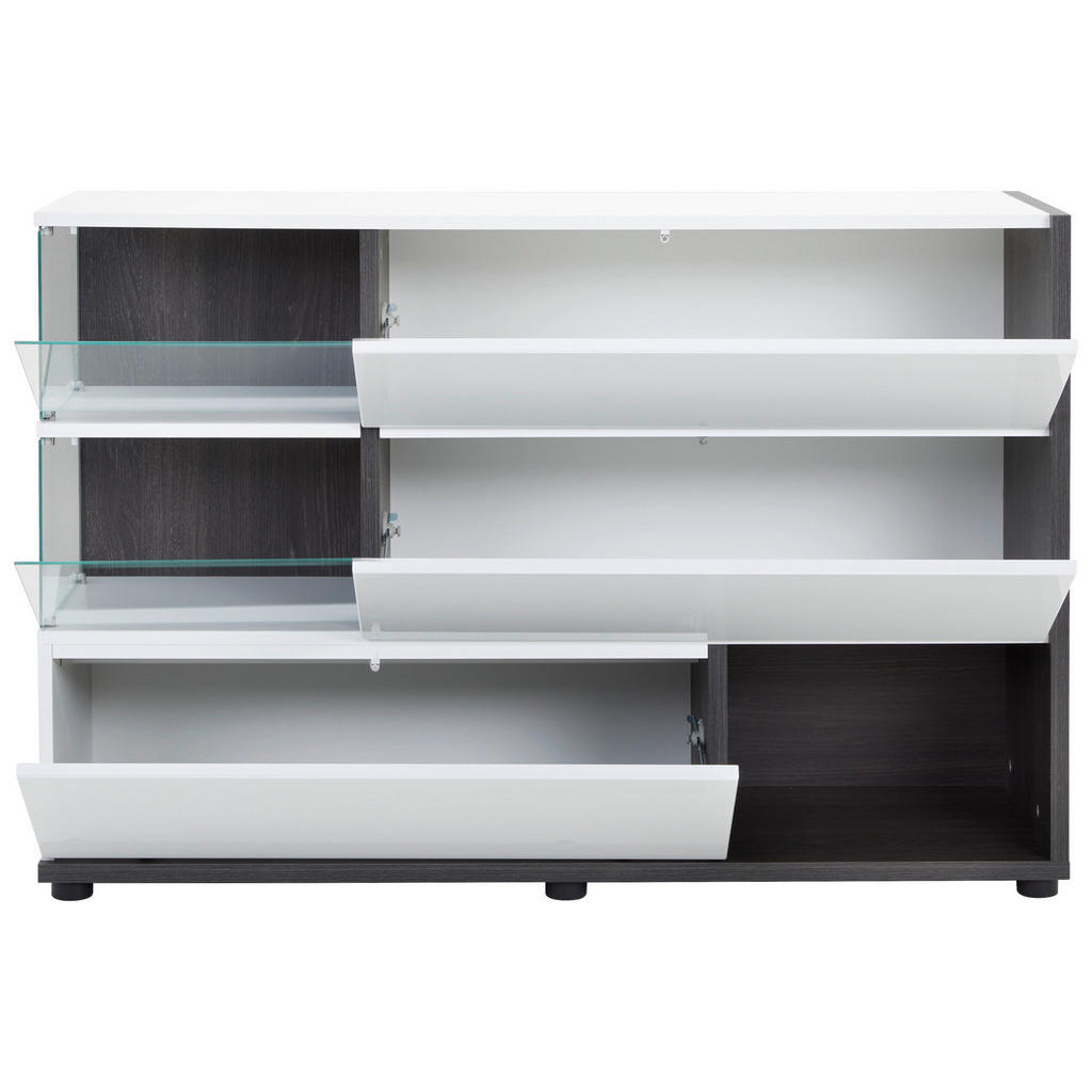 Thumbnail - Mid.you Kommode, Weiß, Perlmutt, Glas, Holzwerkstoff, 120x77x40 cm, Made in EU, Wohnzimmer, Kommoden & Sideboards, Kommo...