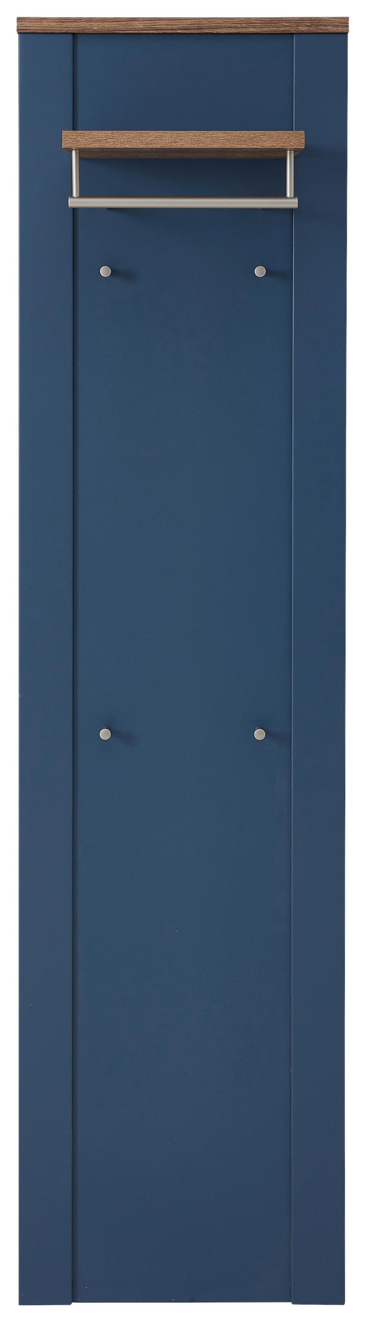 GARDEROBENPANEEL  in 48/188/30 cm  - Blau/Eichefarben, LIFESTYLE, Holzwerkstoff (48/188/30cm) - MID.YOU