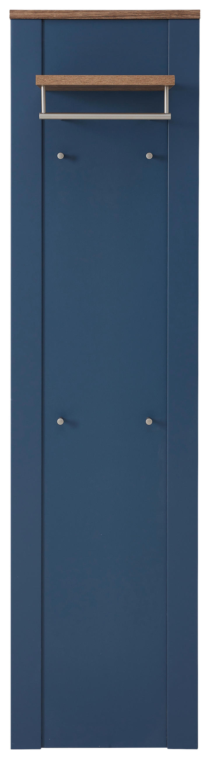 GARDEROBENPANEEL  in 48/188/30 cm  - Blau/Eichefarben, Lifestyle, Holzwerkstoff (48/188/30cm) - MID.YOU