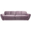 BIGSOFA Flachgewebe Flieder  - Flieder/Schwarz, MODERN, Kunststoff/Textil (290/96/113cm) - Cantus