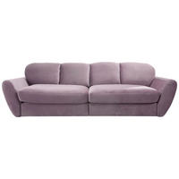 BIGSOFA Flachgewebe Flieder  - Flieder/Schwarz, MODERN, Kunststoff/Textil (290/96/113cm) - Cantus
