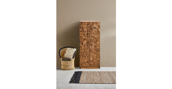 BARSCHRANK Tanne massiv Naturfarben  - Goldfarben/Naturfarben, LIFESTYLE, Holz/Metall (64,5/146,5/45cm) - Landscape