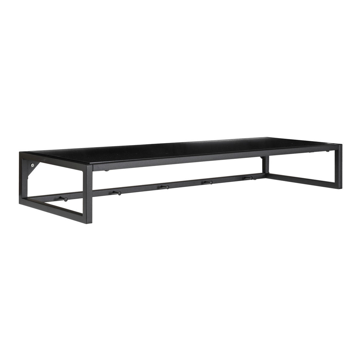 HATTHYLLA  i poppel svart  - svart, Basics, metall/trä (80/12/28cm)