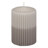 KERZE - Taupe, Basics, Paraffin (6,8/10,0cm) - Steinhart