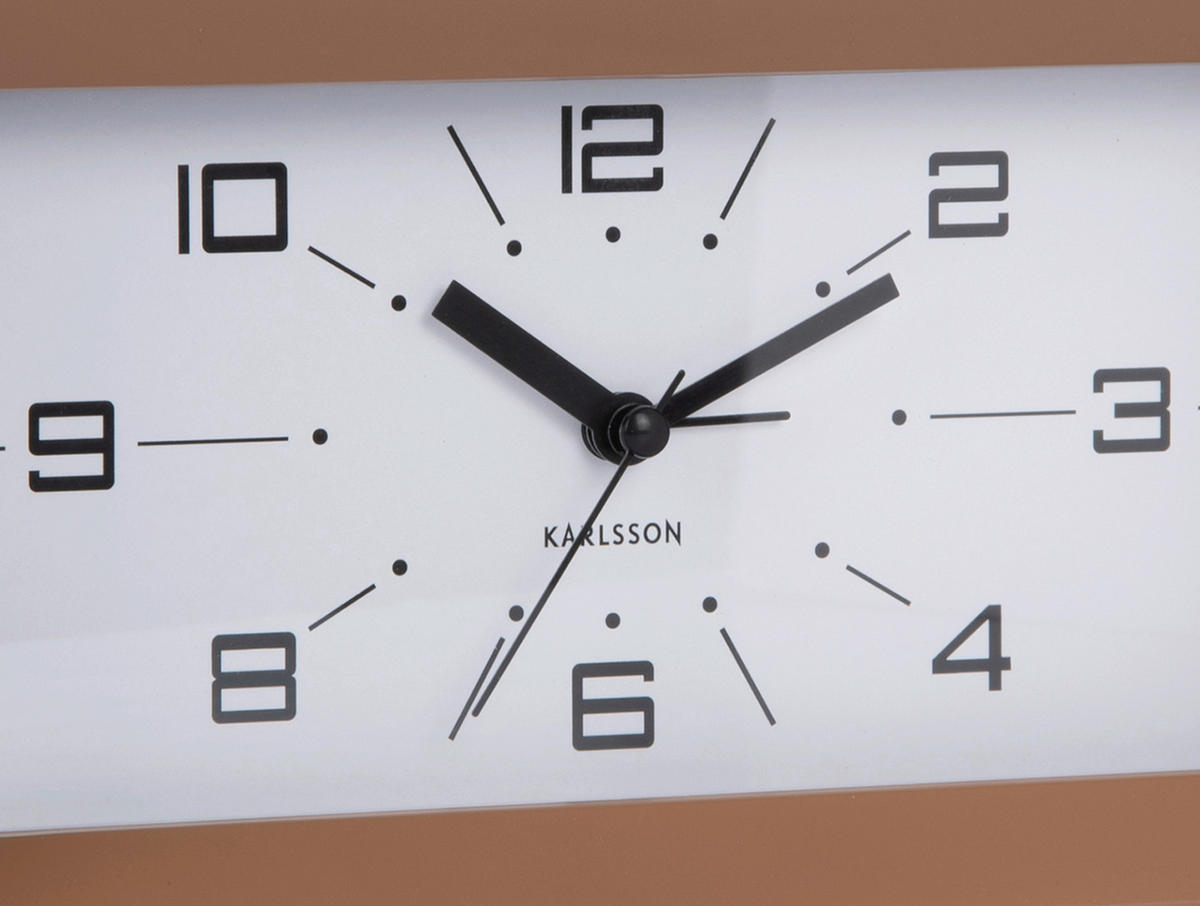 WANDUHR  Mokka  - Mokka, Basics, Kunststoff (20/11/6cm) - Karlsson