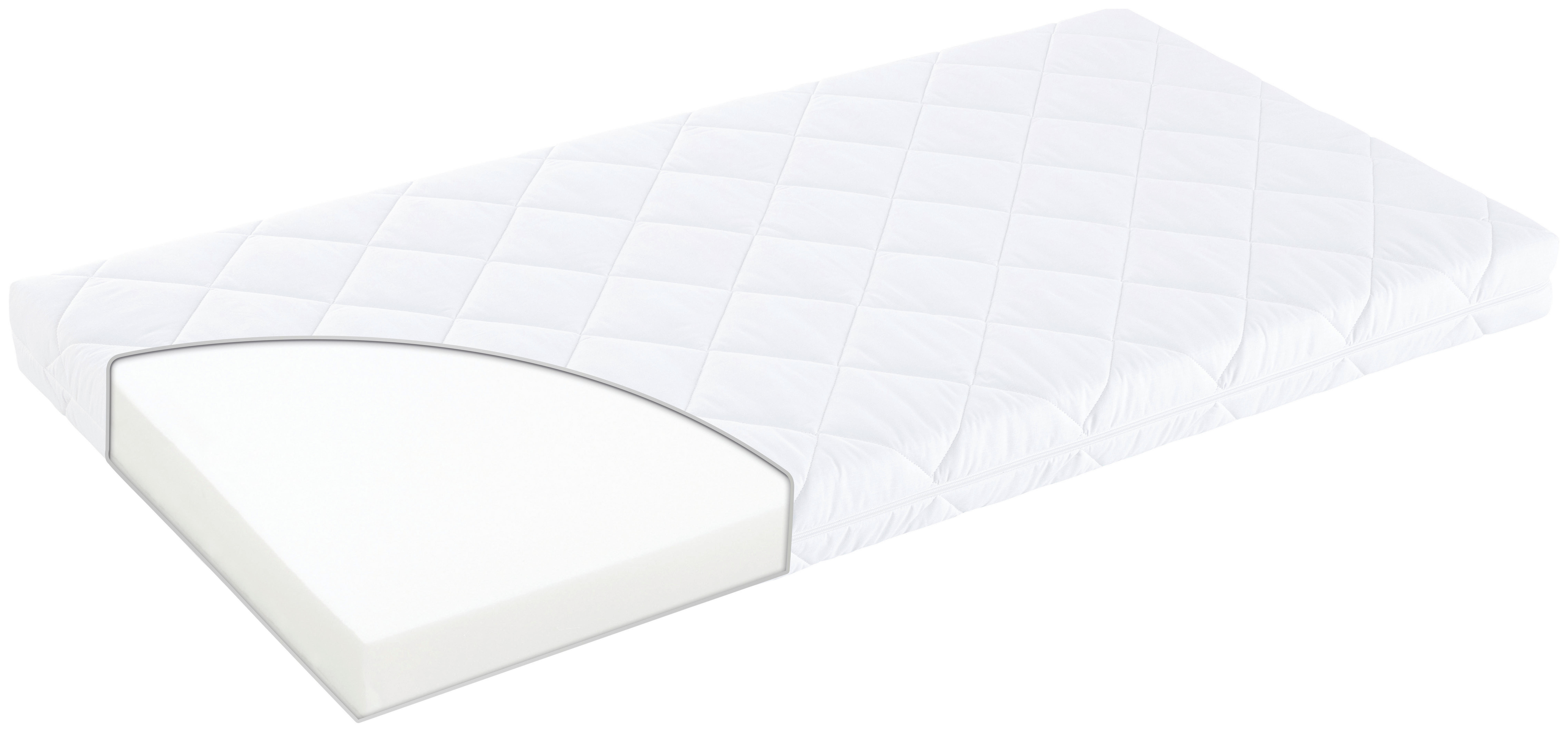 DĚTSKÁ MATRACE, 60/120 cm - bílá, Basics, textil (60/120cm) - Träumeland
