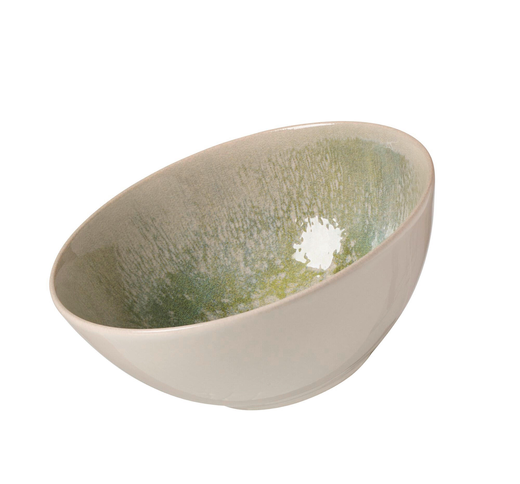 MÜZLIS TÁL  - krém/zöld, Design, kerámia (17/17/7cm) - Ritzenhoff Breker