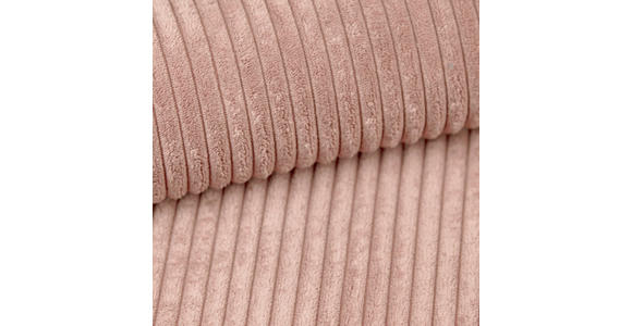 ECKSOFA in Cord Rosa 162/284 cm - Eichefarben/Rosa, KONVENTIONELL, Holz/Textil (162/284cm) - Carryhome