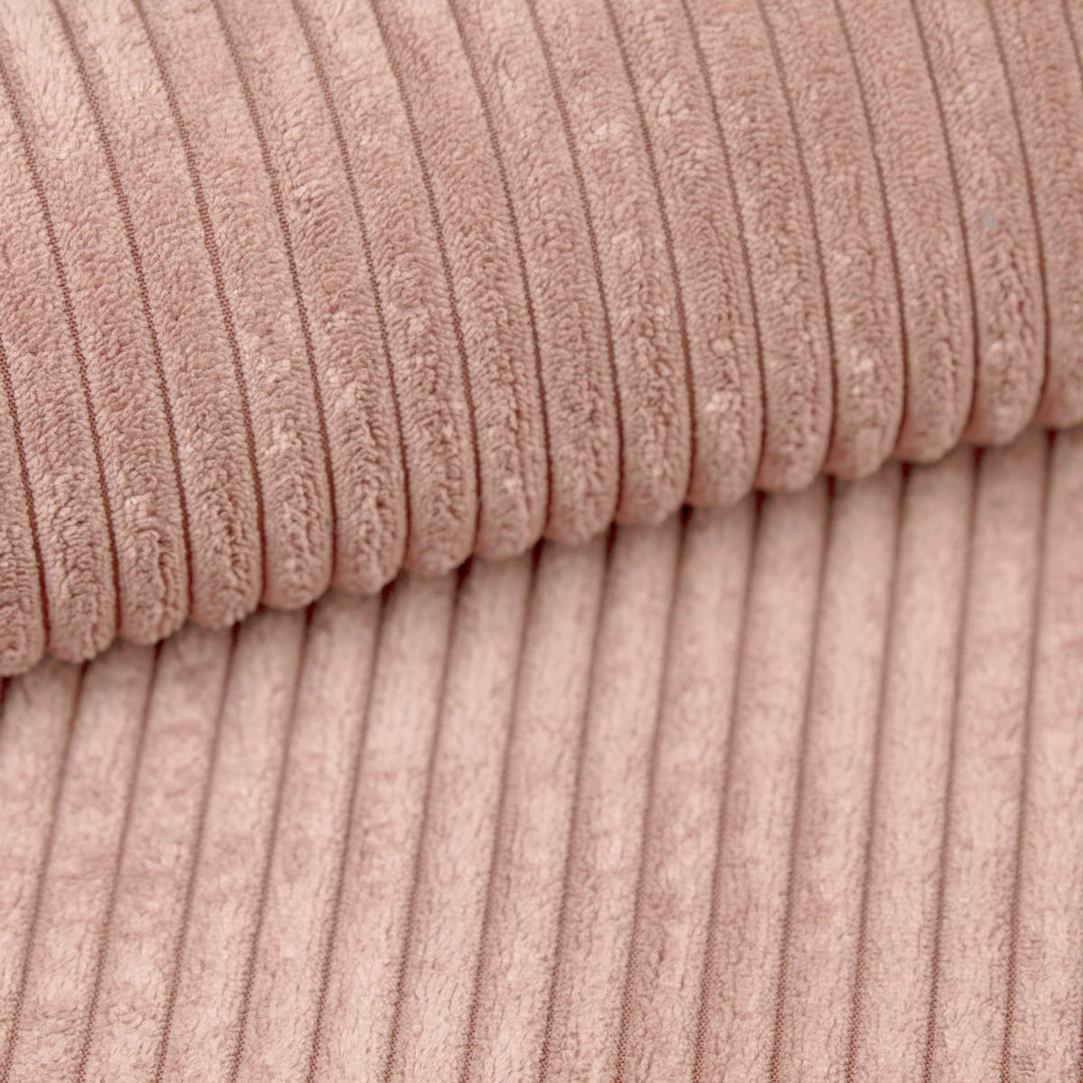 ECKSOFA Rosa Cord  - Eichefarben/Rosa, KONVENTIONELL, Holz/Textil (162/284cm) - Carryhome