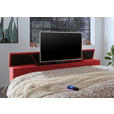 BOXSPRINGBETT 180/200 cm  in Rot  - Rot, KONVENTIONELL, Textil (180/200cm) - Carryhome