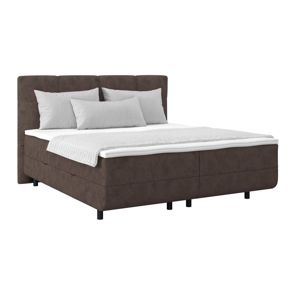 Polsterbett Mit Matratze 180x220 London Schlammfarben