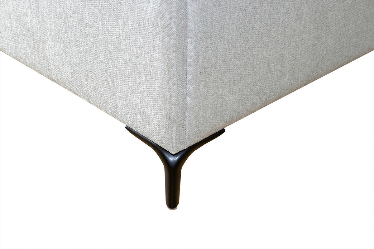 POSTELJA Z VZMETNICO   x  , leseni material  - črna, Moderno, leseni material (180/200cm) - Hespo
