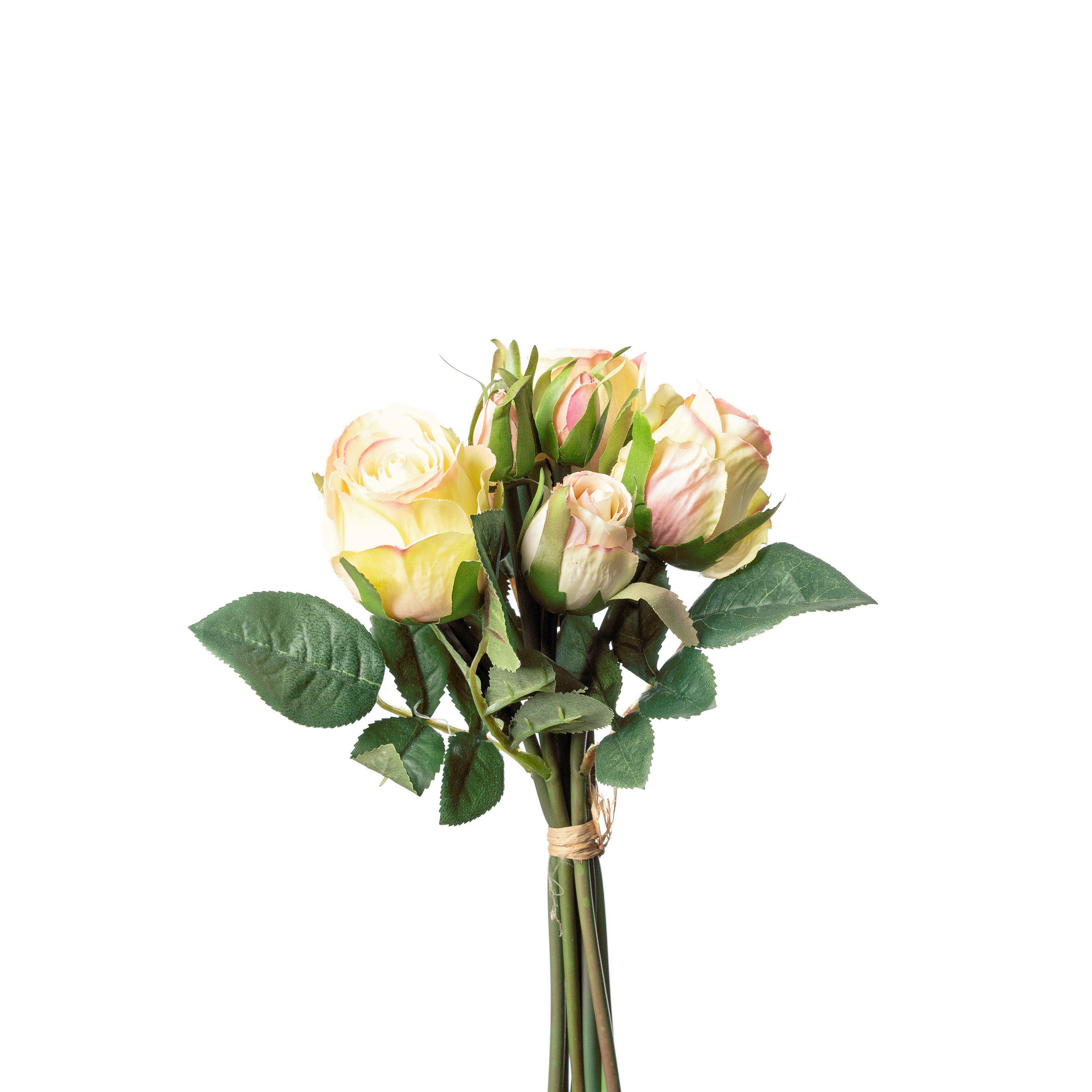KUNSTBLUME  - Aprikose/Creme, Basics, Kunststoff (27cm)