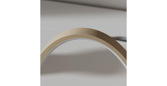 LED-TISCHLEUCHTE Acrux 22,6/14/23 cm  - Sandfarben, Design, Kunststoff/Metall (22,6/14/23cm) - Novel