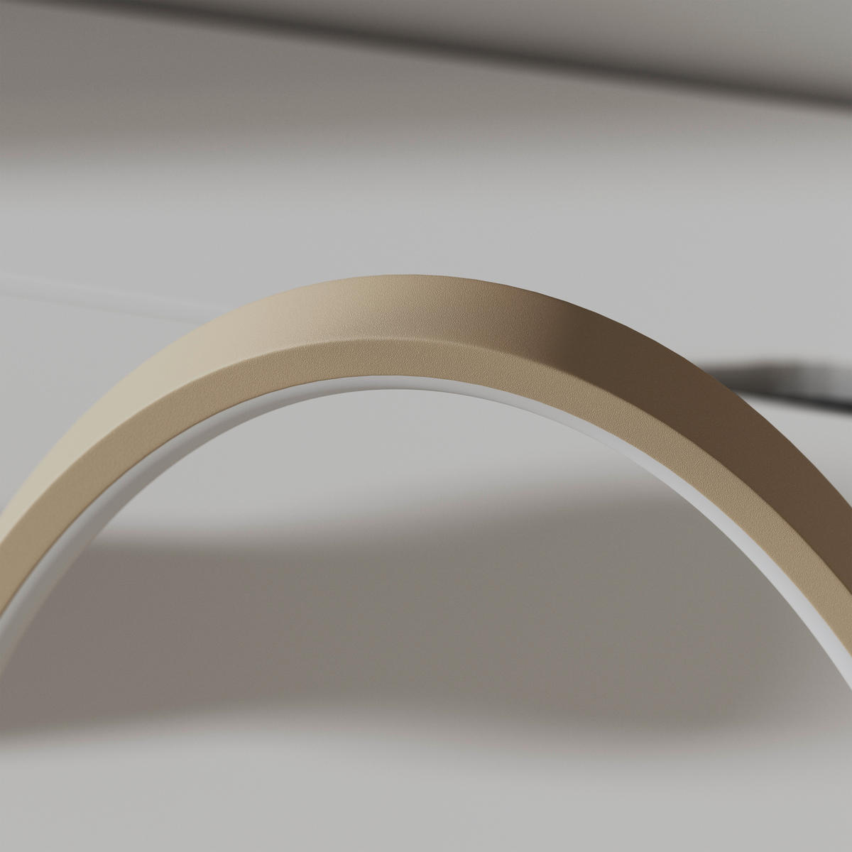 LED-TISCHLEUCHTE Acrux 22,6/14/23 cm  - Sandfarben, Design, Kunststoff/Metall (22,6/14/23cm) - Novel