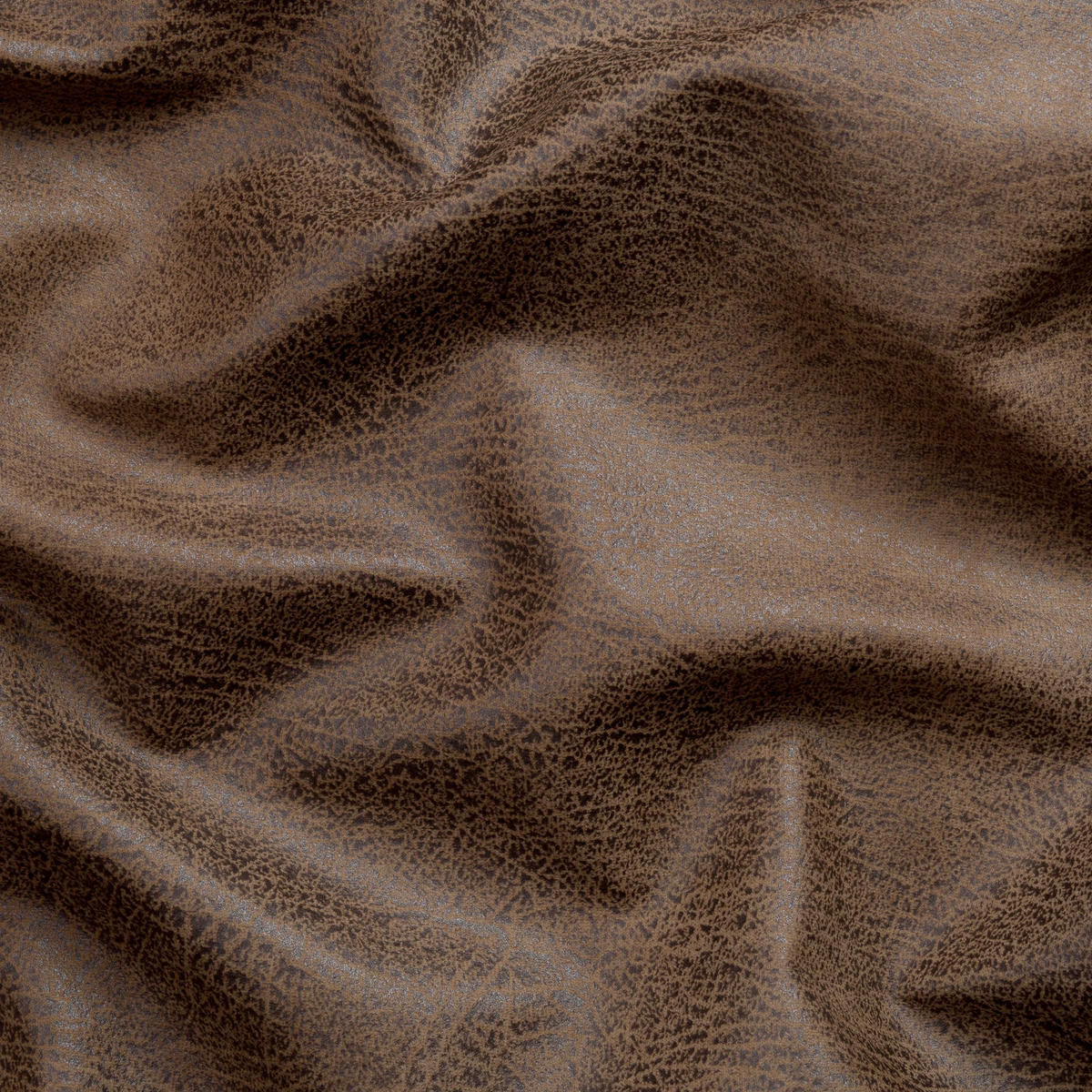 ECKSOFA Curduroy in Lederlook Braun Rückenkissen  251/142 cm  - Schwarz/Braun, Design, Kunststoff/Textil (251/142cm) - P & B