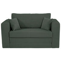 JUGEND- UND KINDERSOFA Cord Dunkelgrün  - Dunkelgrün/Schwarz, Konventionell, Textil (136/78/72cm) - Xora