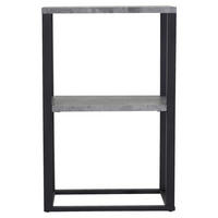 NACHTTISCH 30/70/45 cm furniert  - Schwarz/Grau, Design, Holzwerkstoff/Metall (30/70/45cm) - Livetastic