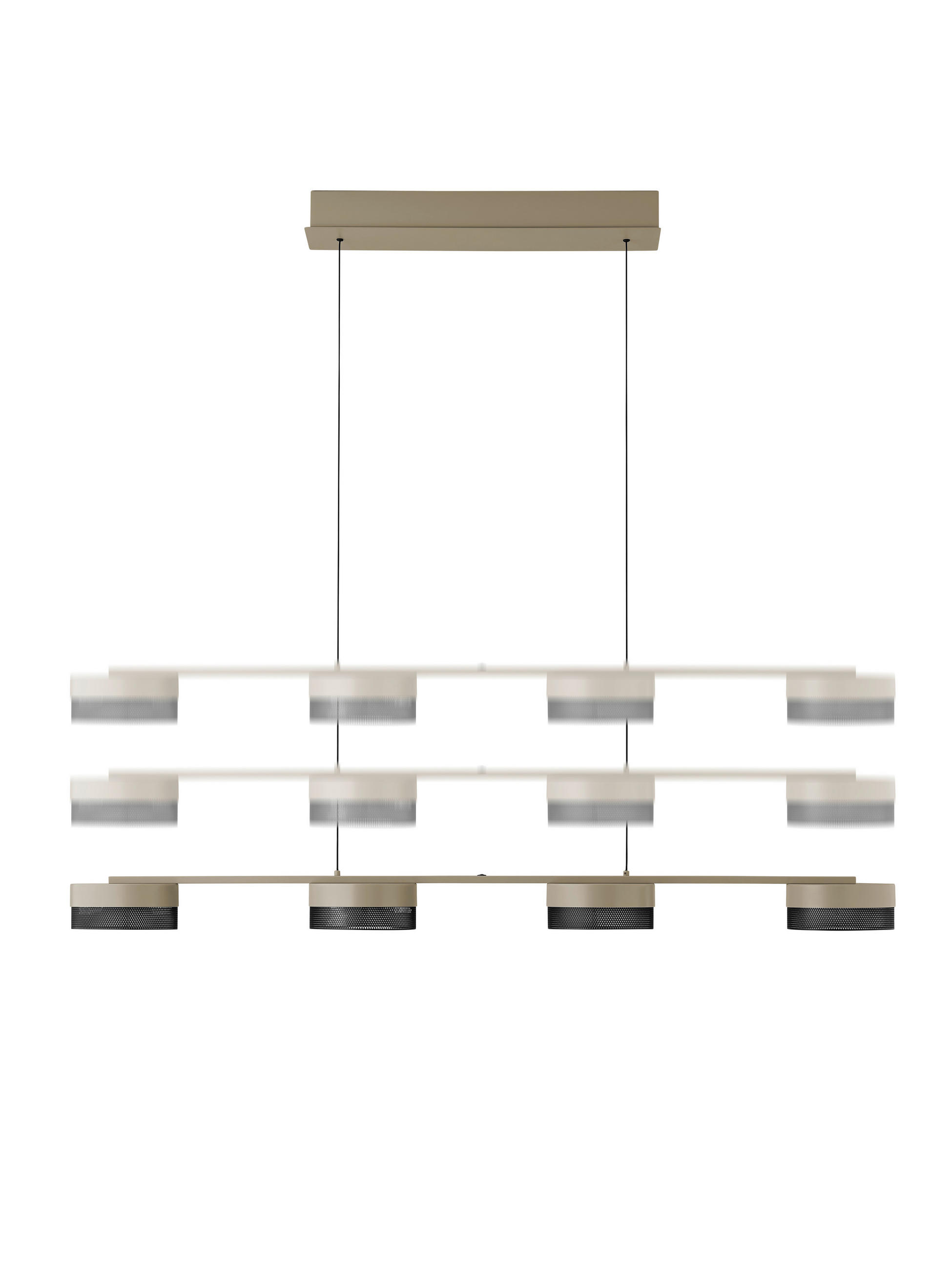 LED-HÄNGELEUCHTE 110/11,5/150 cm  - Greige, Design, Metall (110/11,5/150cm) - Hell