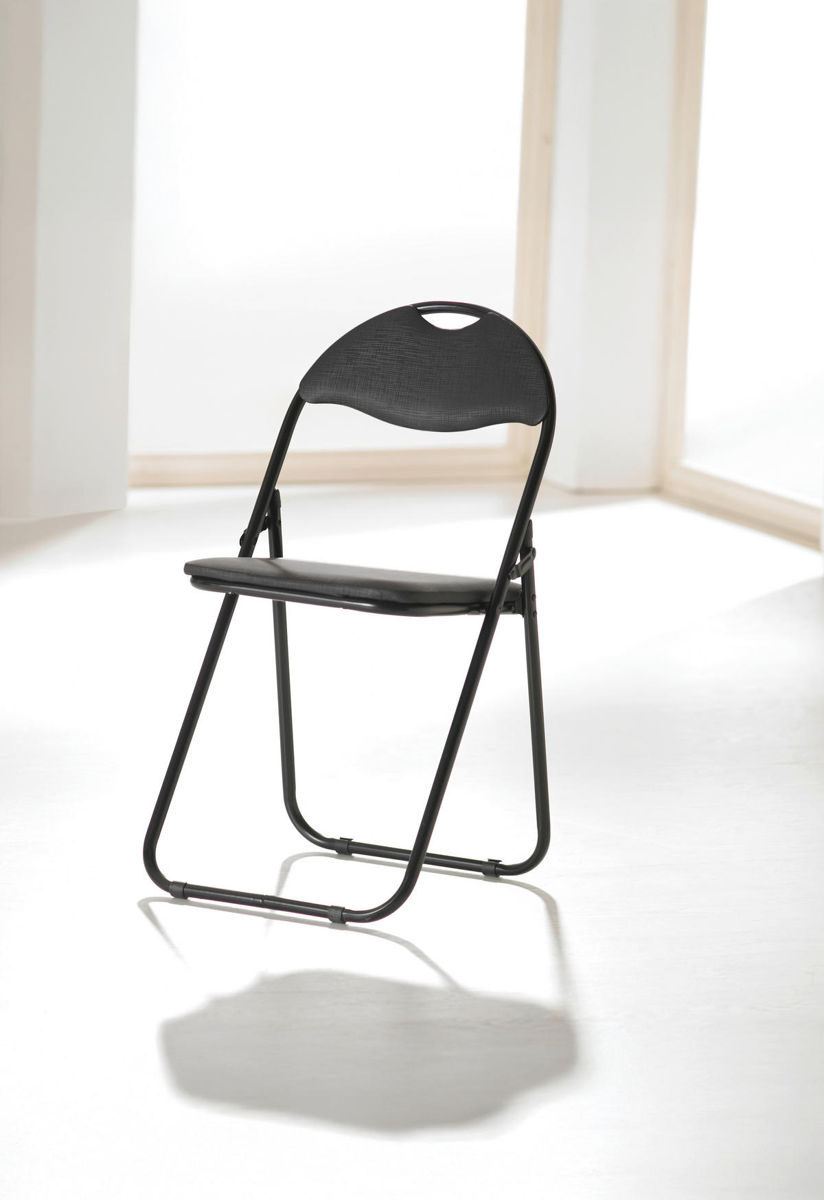 KLAPPSTOL i metall, plast svart  - svart, Klassisk, metall/plast (44/80/47cm) - Best Price
