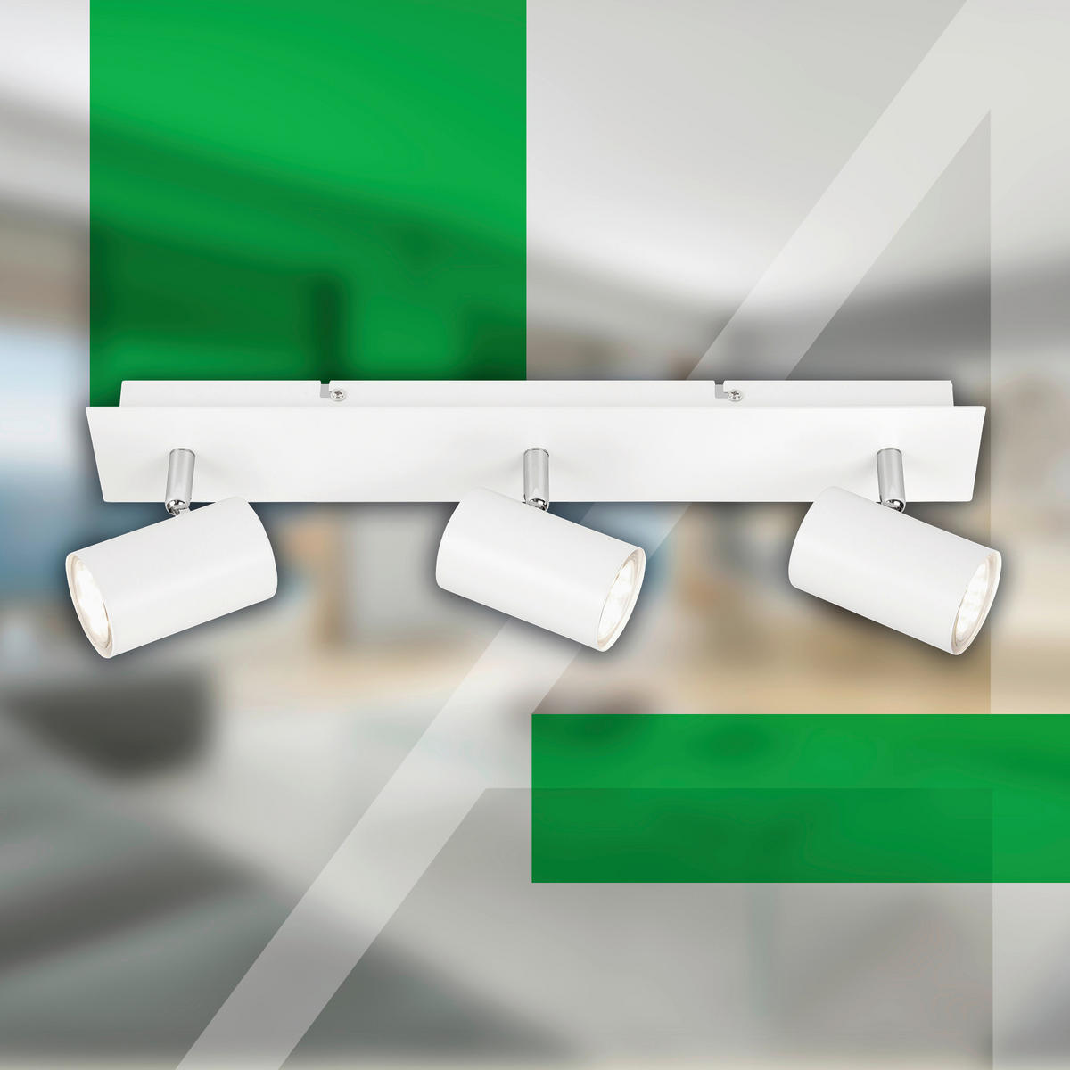 LED-STRAHLER Isil A 45/8/12,3 cm   - Weiß, Basics, Metall (45/8/12,3cm)