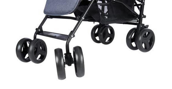 BUGGY Madrid  - Schwarz/Grau, KONVENTIONELL, Kunststoff/Textil (61/48/104cm) - My Baby Lou