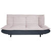 SCHLAFSOFA Mikrofaser, gesteppt Anthrazit, Rosa  - Anthrazit/Schwarz, MODERN, Holz/Textil (194/90/100cm) - P & B