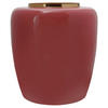 VASE  - Koralle/Goldfarben, Trend, Metall (34/34/36.5cm) - Kayoom