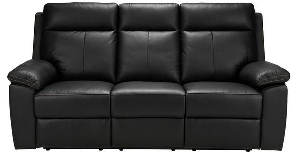 SITZGARNITUR in Lederlook Kombination Echtleder/Lederlook Schwarz - Creme/Schwarz, KONVENTIONELL, Leder/Textil - Xora