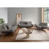 SESSEL in Bouclé Anthrazit  - Wildeiche/Anthrazit, KONVENTIONELL, Holz/Textil (111/81/90cm) - MID.YOU
