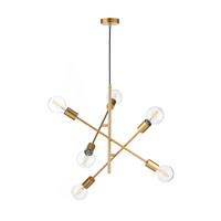 HÄNGELEUCHTE 5098 CROSS 100/100/100 cm   - Goldfarben, KONVENTIONELL, Metall (100/100/100cm)