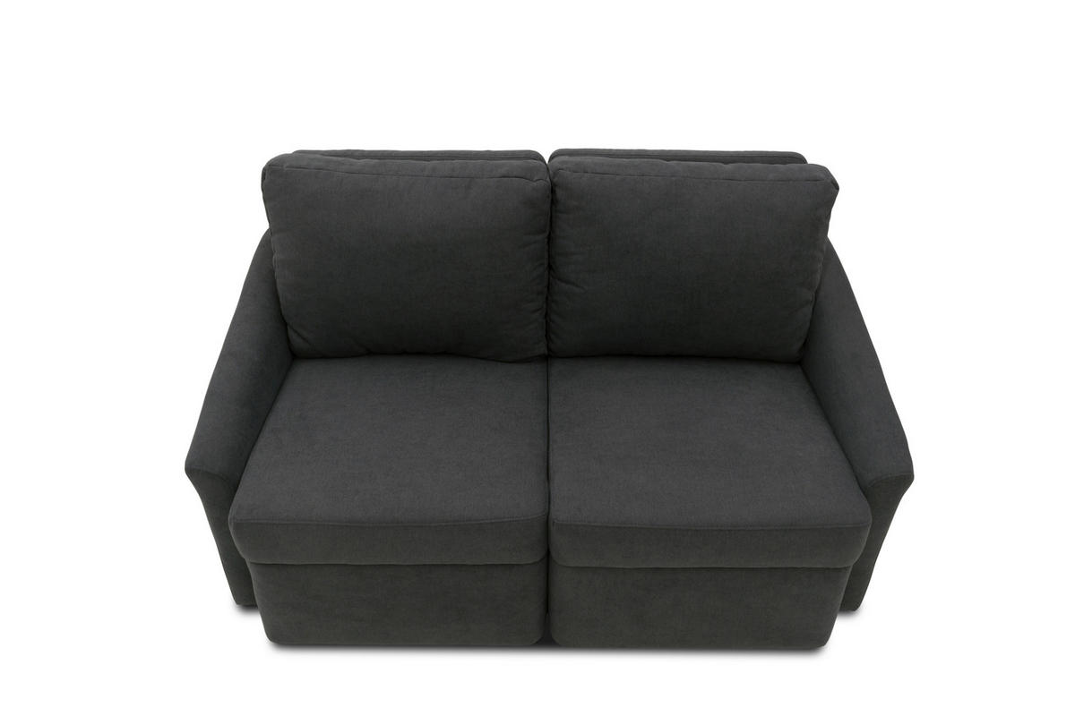 SCHLAFSOFA Mikrofaser Dunkelgrau  - Dunkelgrau/Beige, Basics, Kunststoff/Textil (168/86/96cm) - MID.YOU