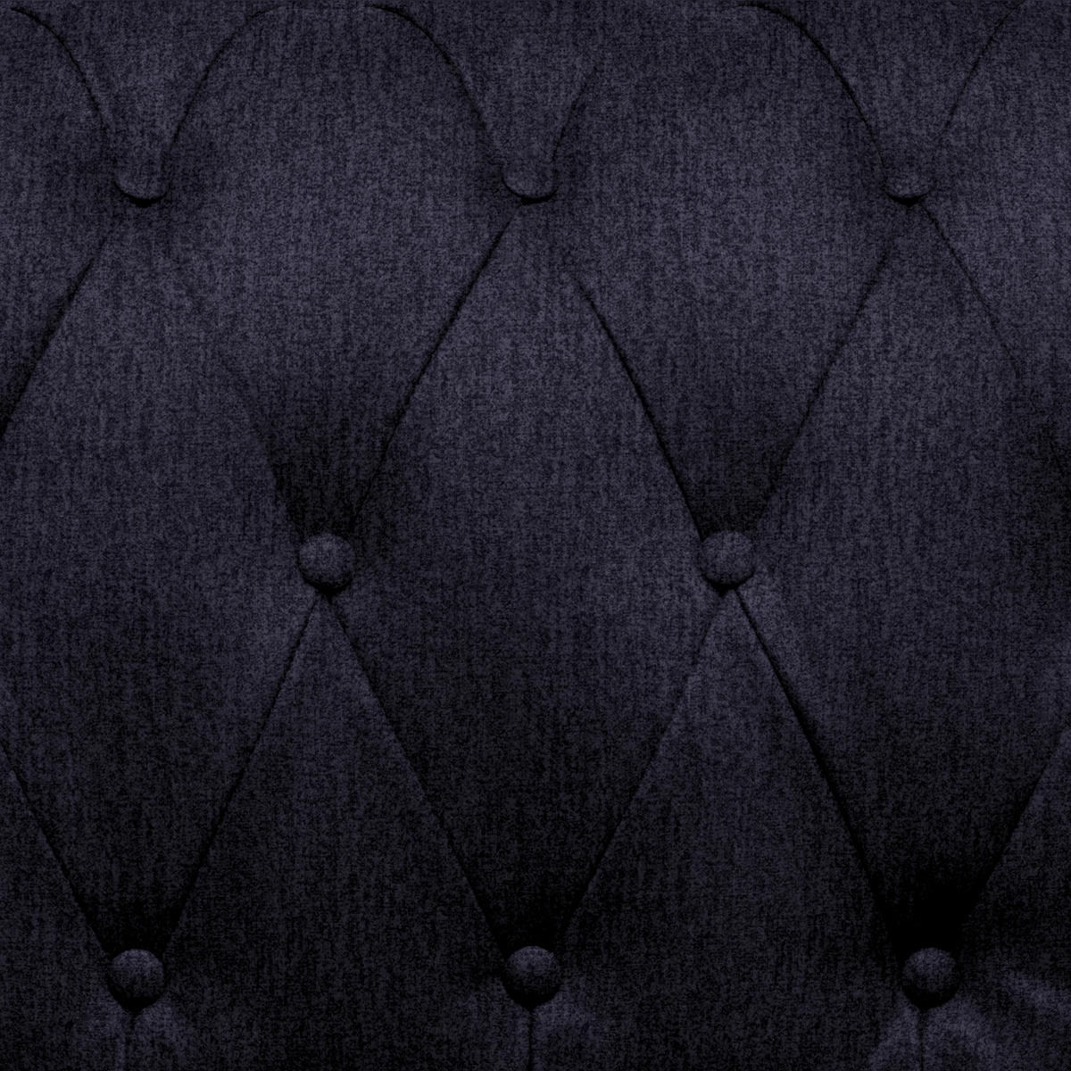 CHESTERFIELD-SOFA in Webstoff Schwarz  - Wengefarben/Schwarz, Lifestyle, Holz/Textil (206/76,5/96cm) - Landscape