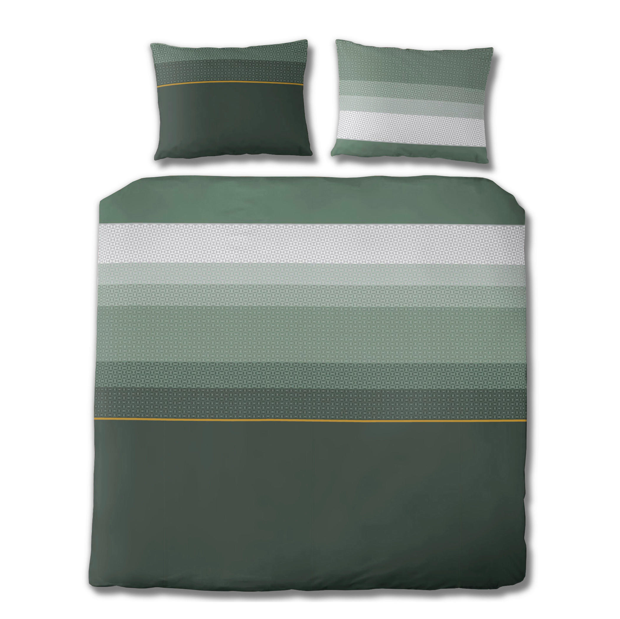 BETTWÄSCHE Satin 200/200 cm  - Dunkelgrün, Design, Textil (200/200cm) - Florella