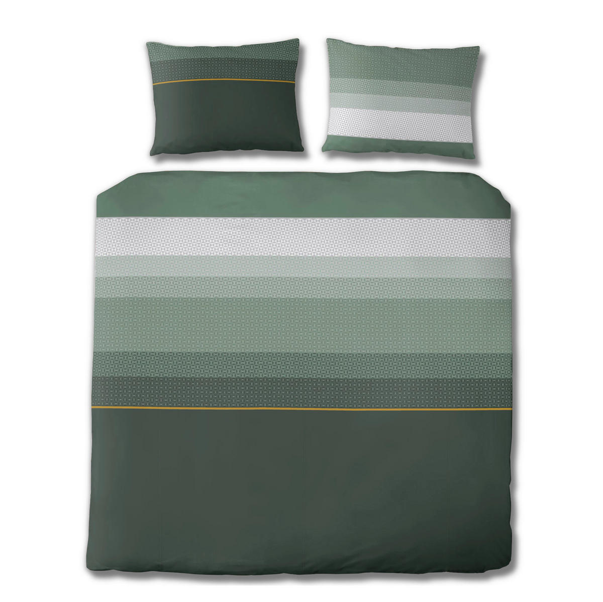 BETTWÄSCHE Satin 200/200 cm  - Dunkelgrün, Design, Textil (200/200cm) - Florella